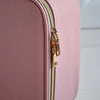 GlowLuxe LED Vanity Case | Portable beauty organizer with adjustable LED mirror for flawless