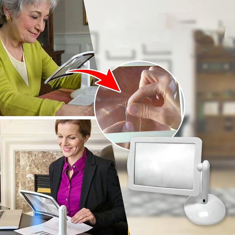 Hands-Free Desktop Magnifier with LED