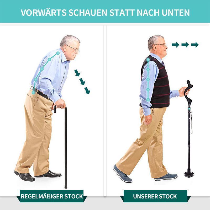 Folding and Retractable Walking Stick