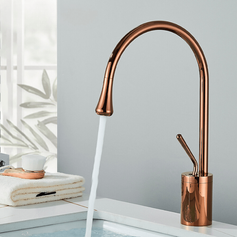 BrassGlow - Warm & Cold Basin Mixer Tap