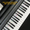 Removable Note Labels Made of Silicone for 88-Key Pianos and Keyboards