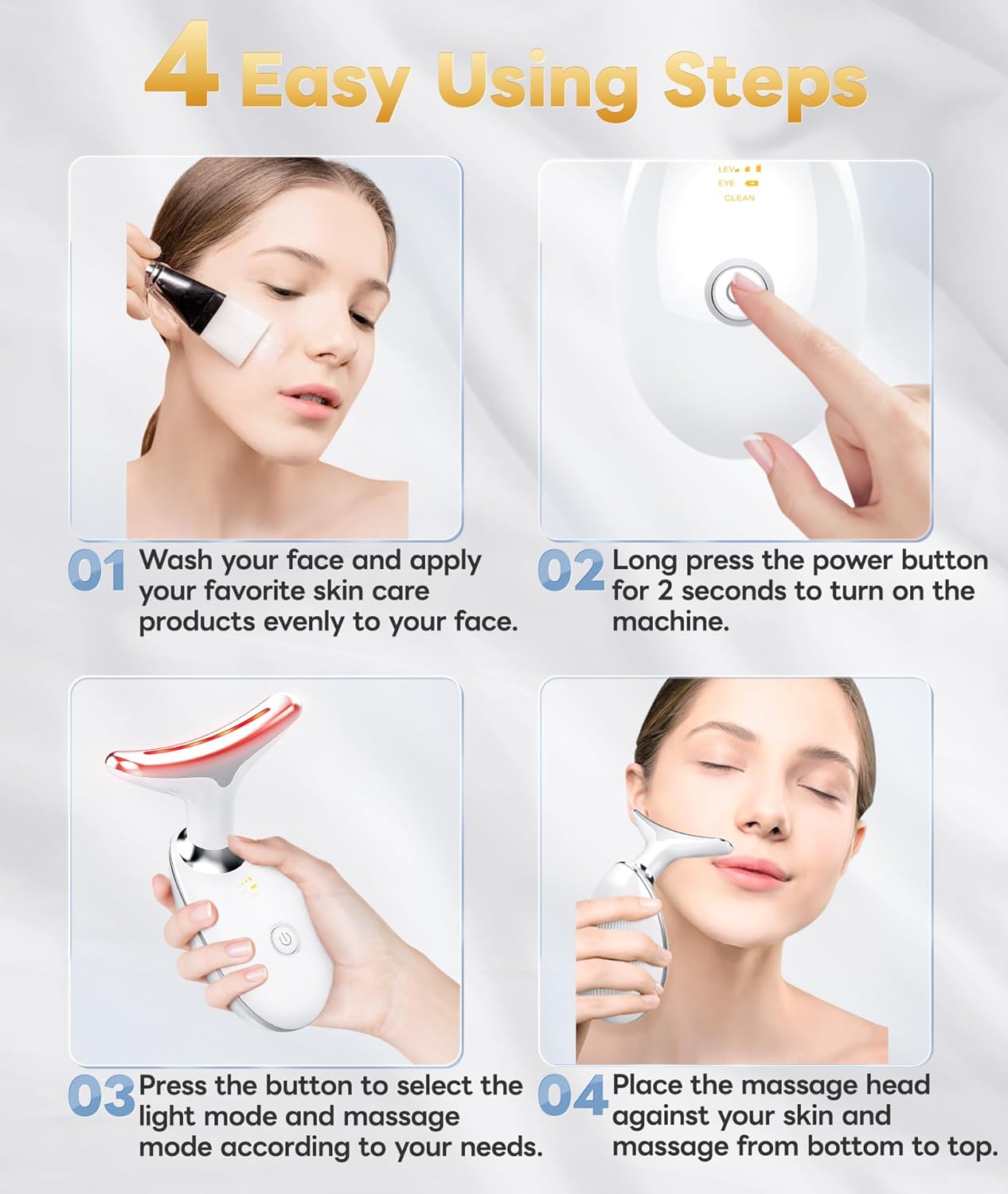 RadiantGlow 7-Colour Facial Massager
