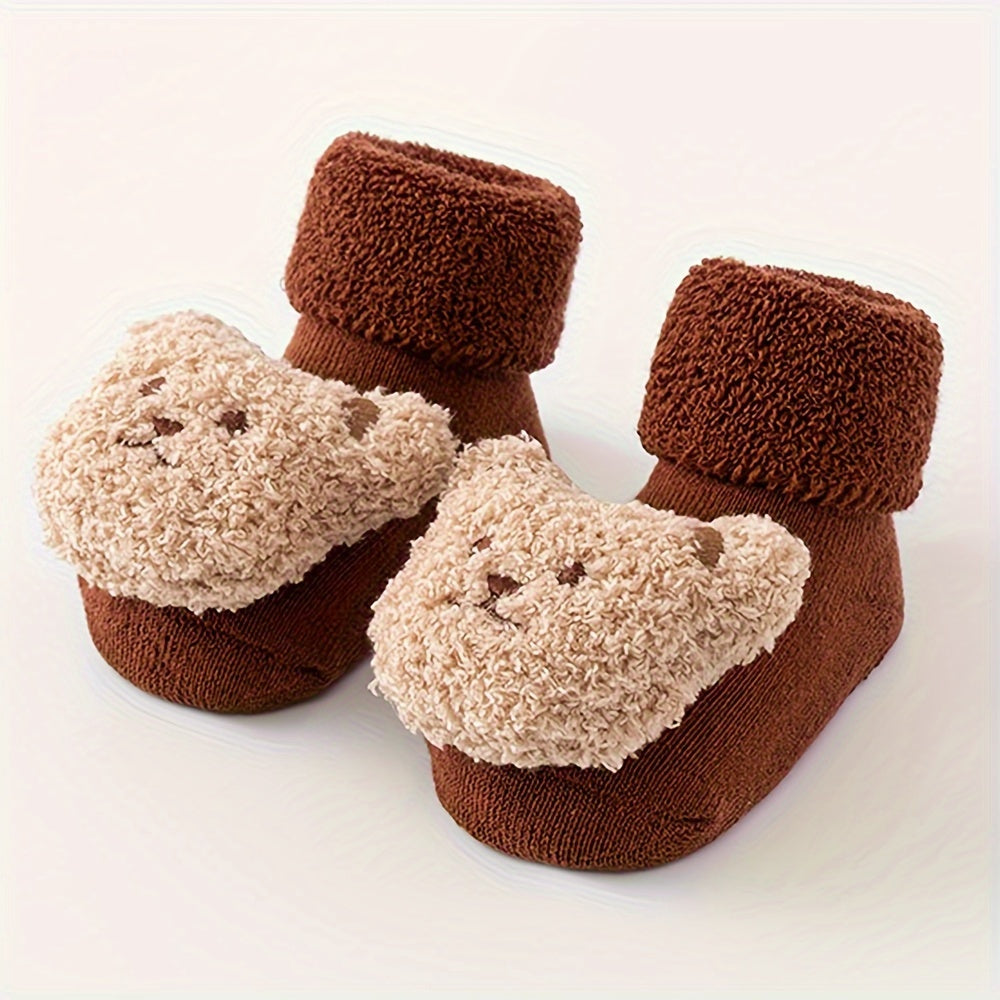 Tessa Cute Bear Slippers for Children - For Warmth and Fun