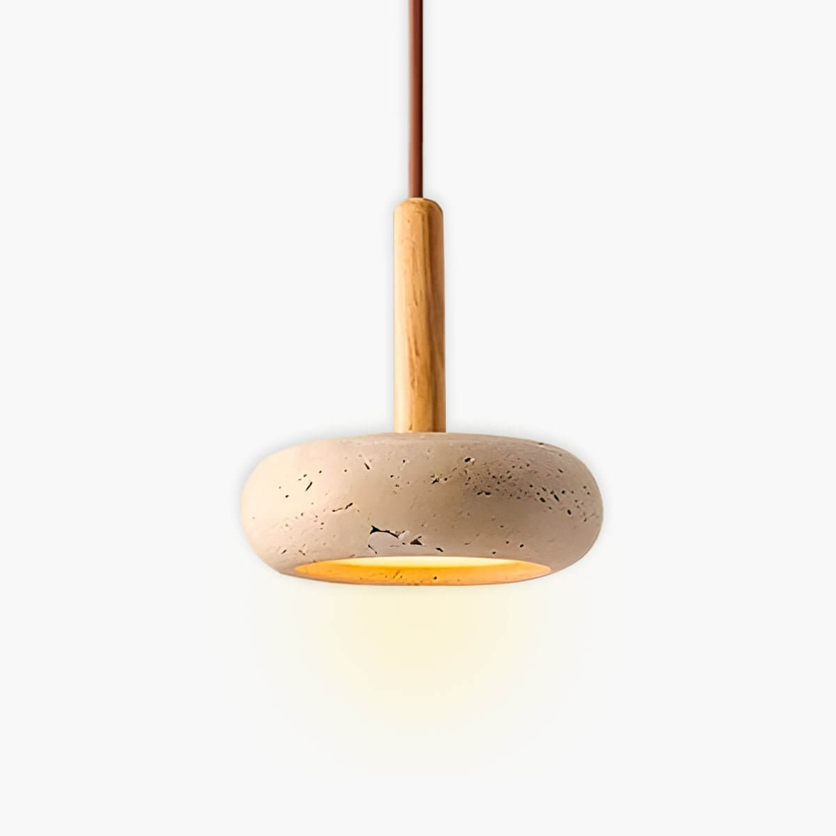 Natural Stone Pendant Lamp - Elegant & Sustainable