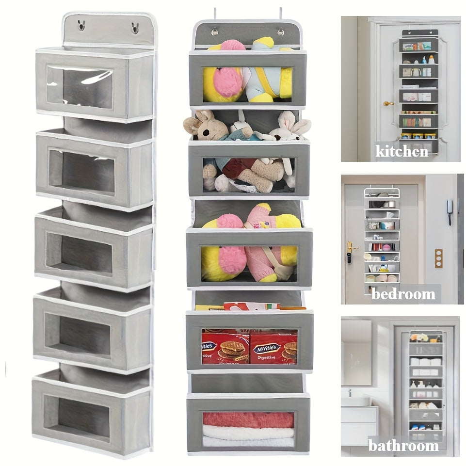 5-Layer Hanging Storage System – Ideal for Bedroom, Bathroom, and Kitchen
