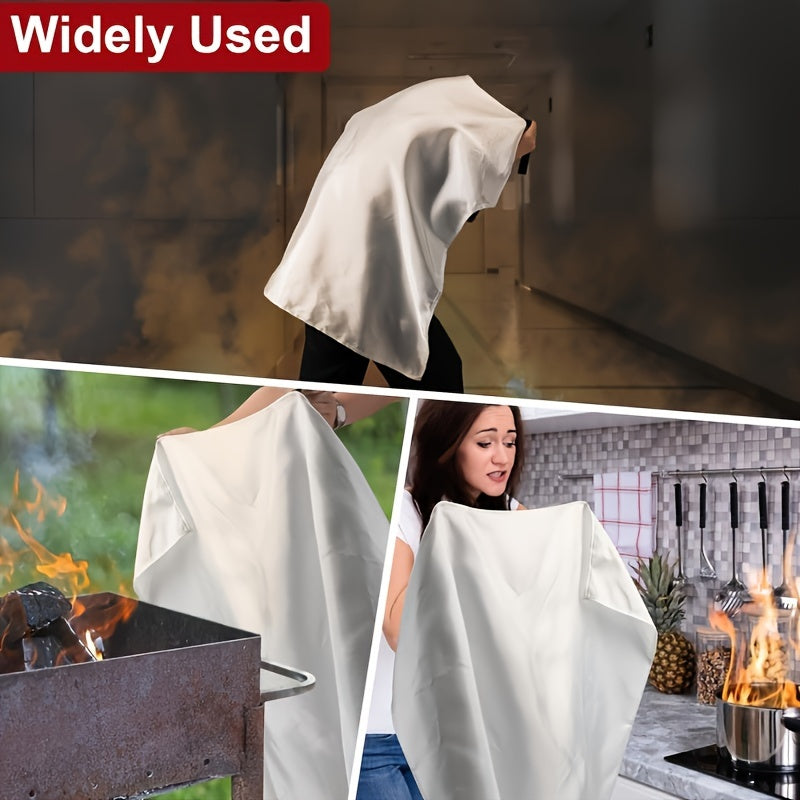 Emergency Fire Blanket for Households and Businesses – Flame Retardant Fire Blanket for Kitchen, Office, and Car