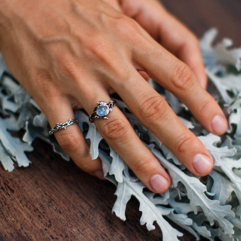 Stylish Moonstone Statement Ring – Iris