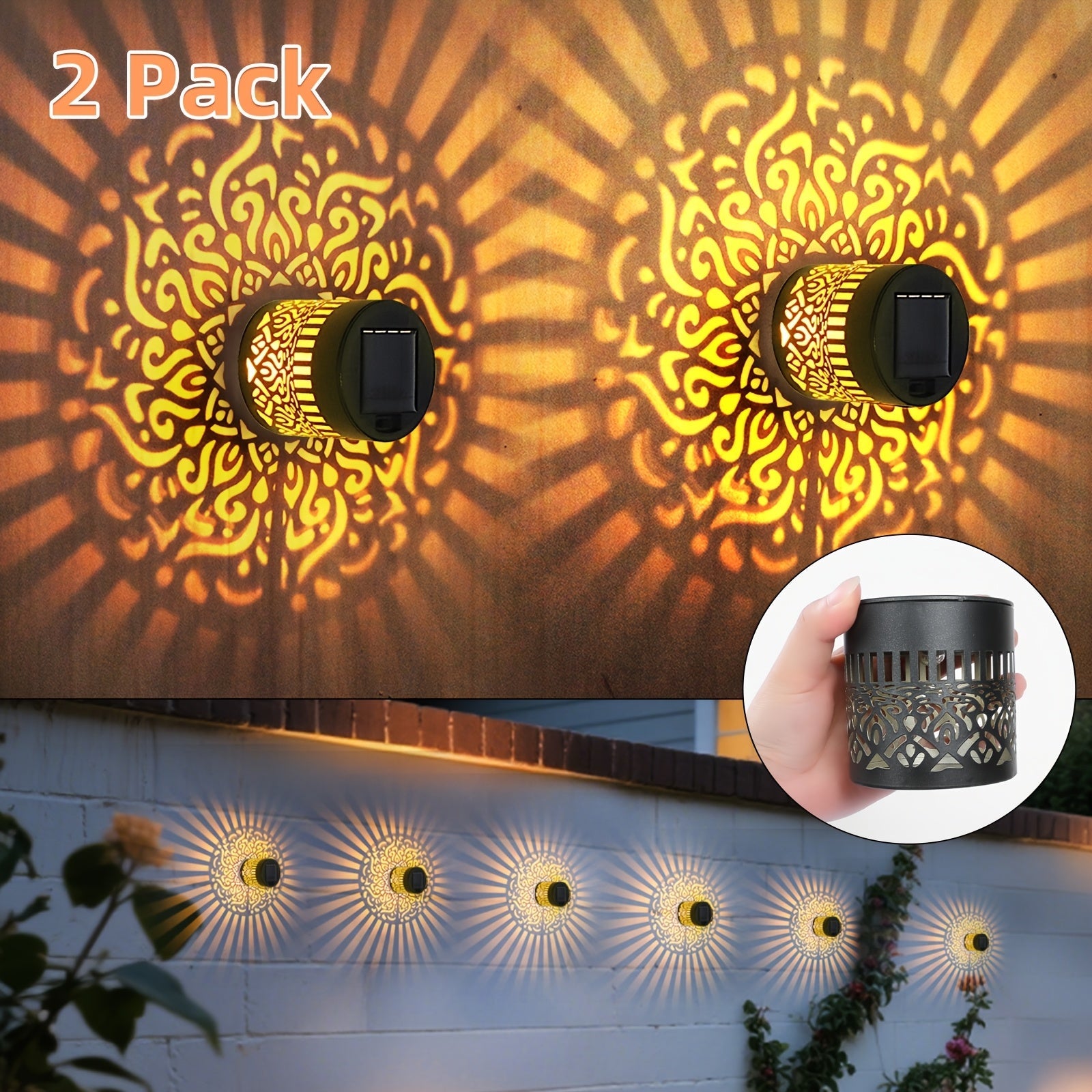 SolarGlow Duo Outdoor Wall Lighting – Elegant and Weatherproof