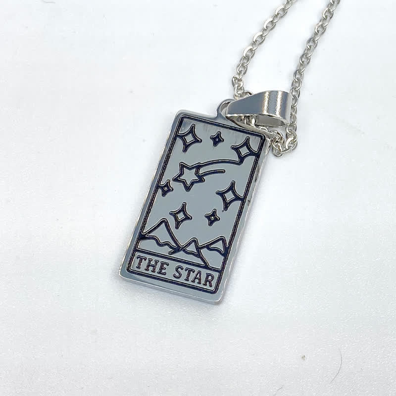 Vintage Tarot Card Luck Pendant – Seraphina