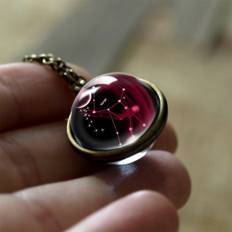 Glass-12-Star Sign Protection Pendant – Sofia