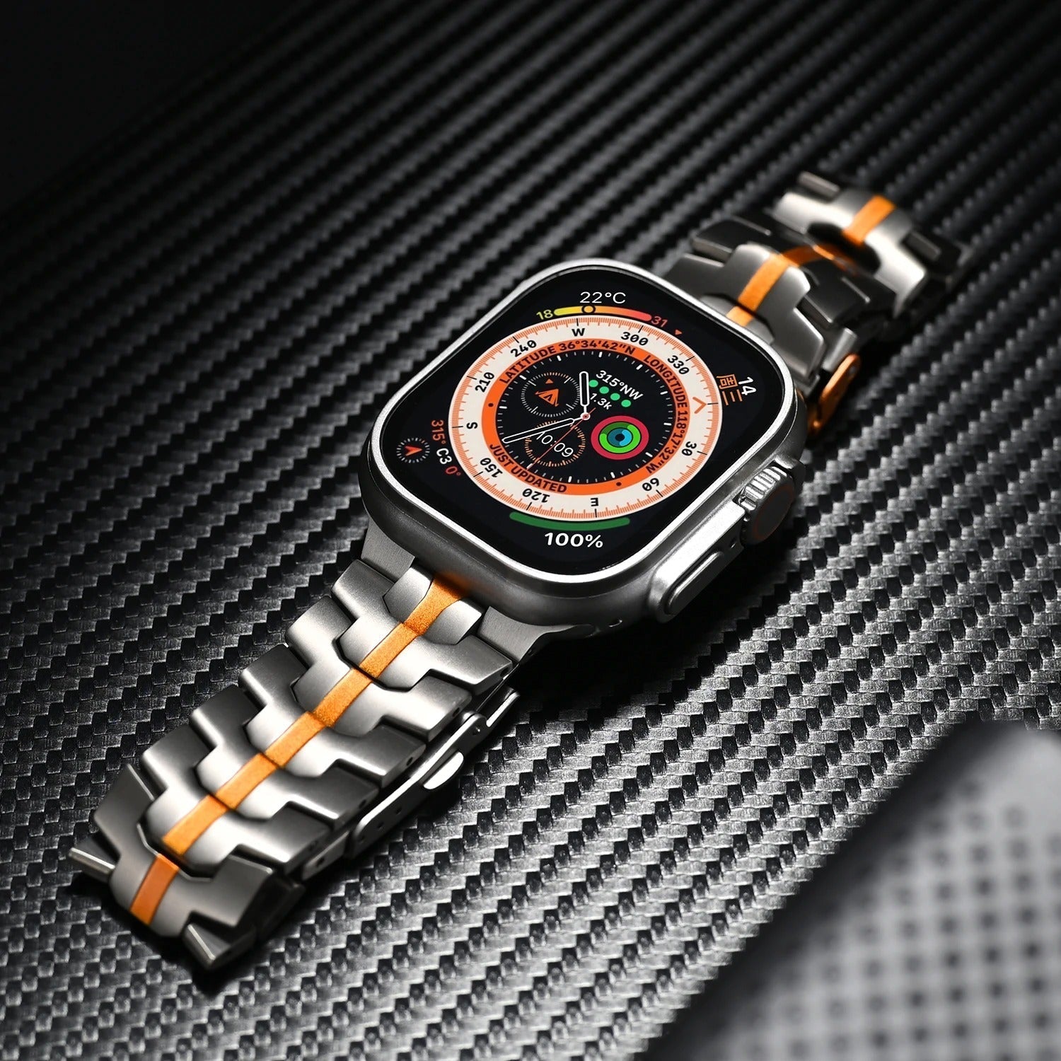 Kevanox Watch Band | Watch Straps | Titanium Apple Watch Band with a Luxurious Appearance