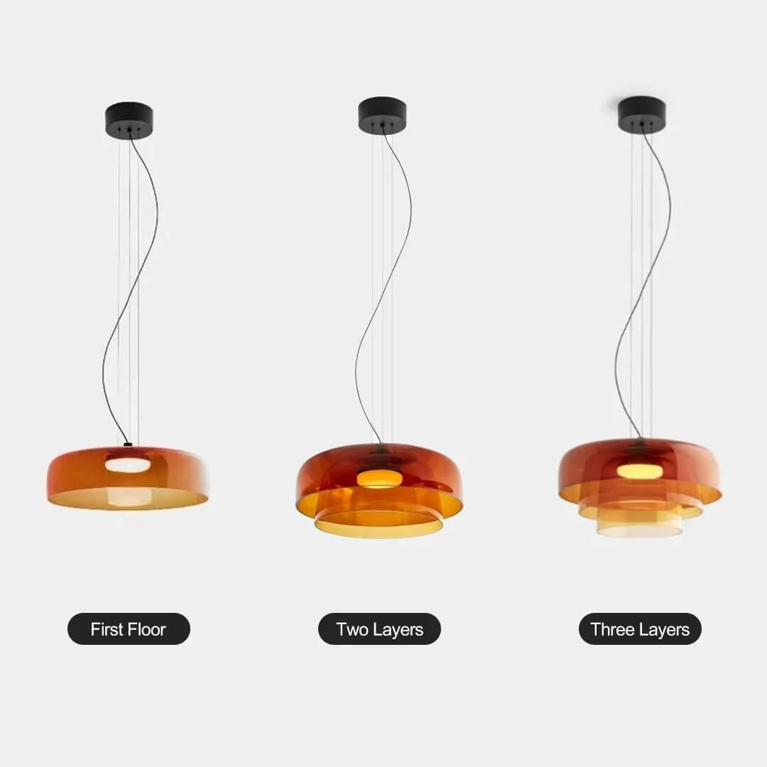 Norwegian Glass Pendant Lamp - Unique Design