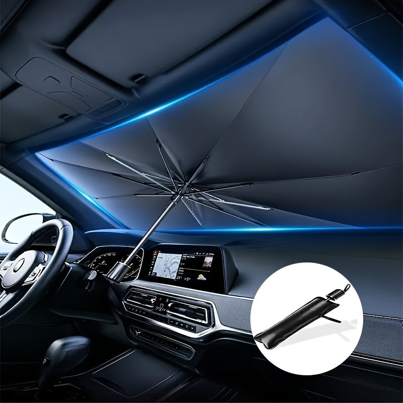 Compact Foldable Sunshade – Effective Windscreen Protection