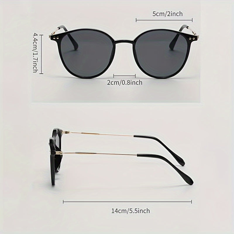 Stylish Sunglasses for Women – Elegant Metal and Plastic Combination for Sunny Days