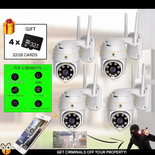 Set of 4 Smart WiFi Security Cameras – SmartCam Set 4X