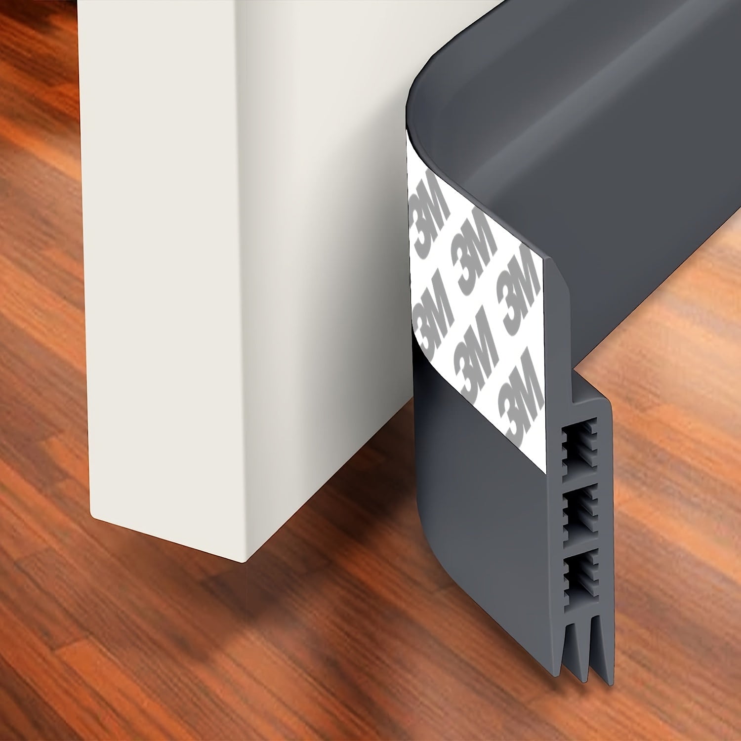 Draft Stopper for Door - Silicone Door Scraper with Strong Adhesive and Sound Insulation