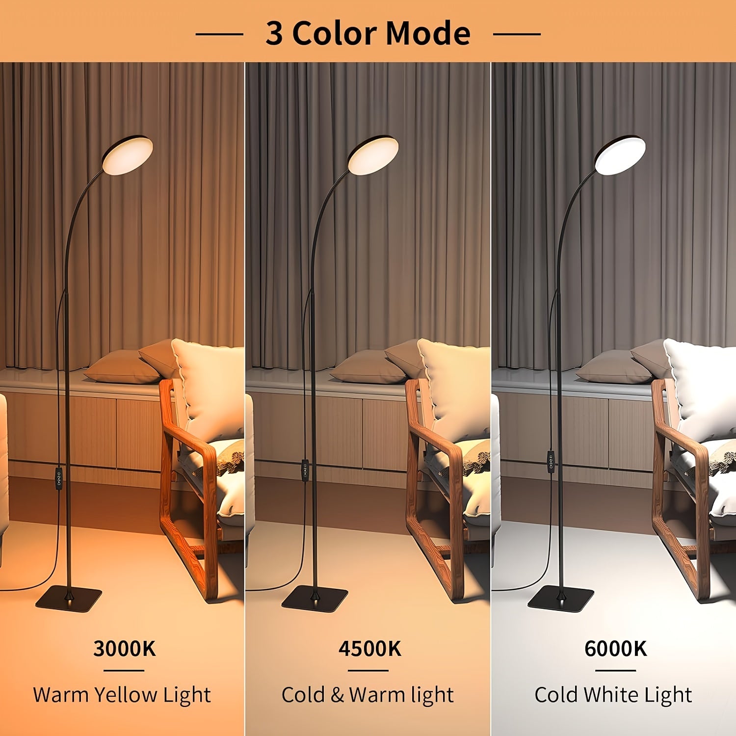 Flexible LED Floor Lamp - Perfect for Reading and Relaxation