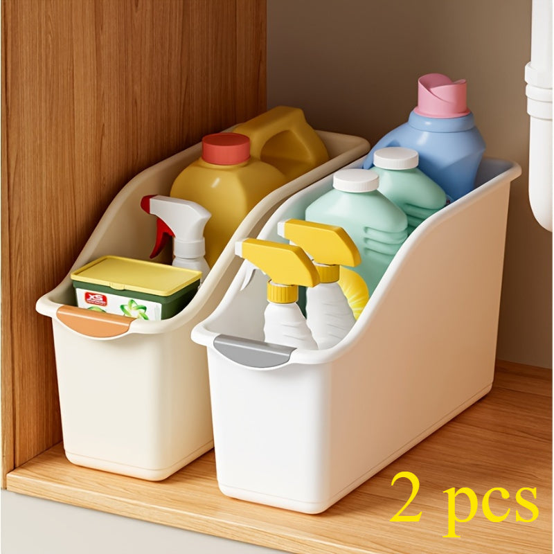 Multifunctional Storage Baskets with Curved Design - Stylish Solution for Home Organisation