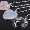 Stylish Heart-Shaped Rose Quartz Gemstone Necklace – Amara