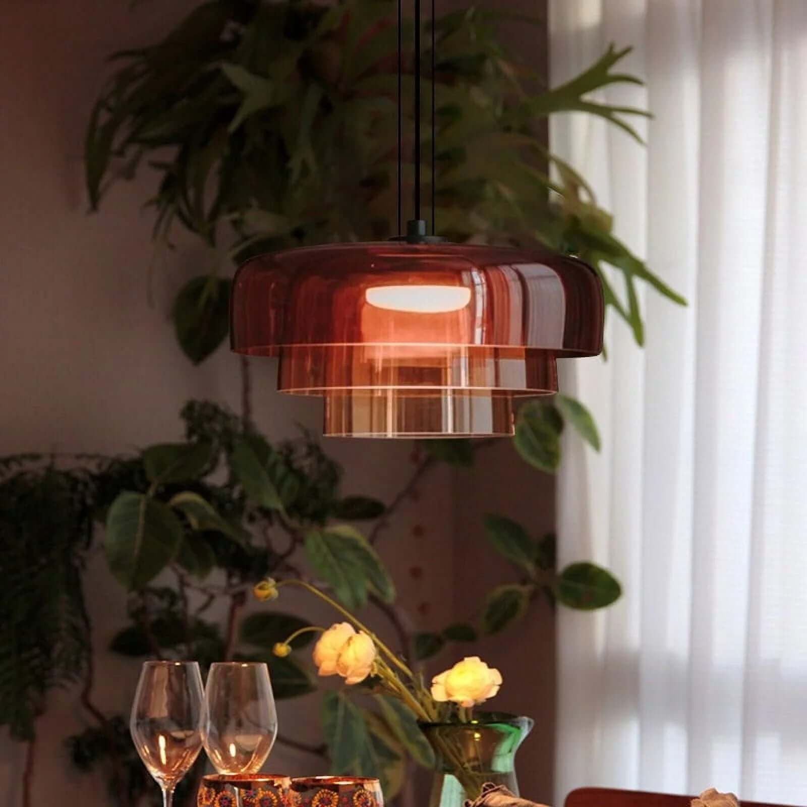 Norwegian Glass Pendant Lamp - Unique Design