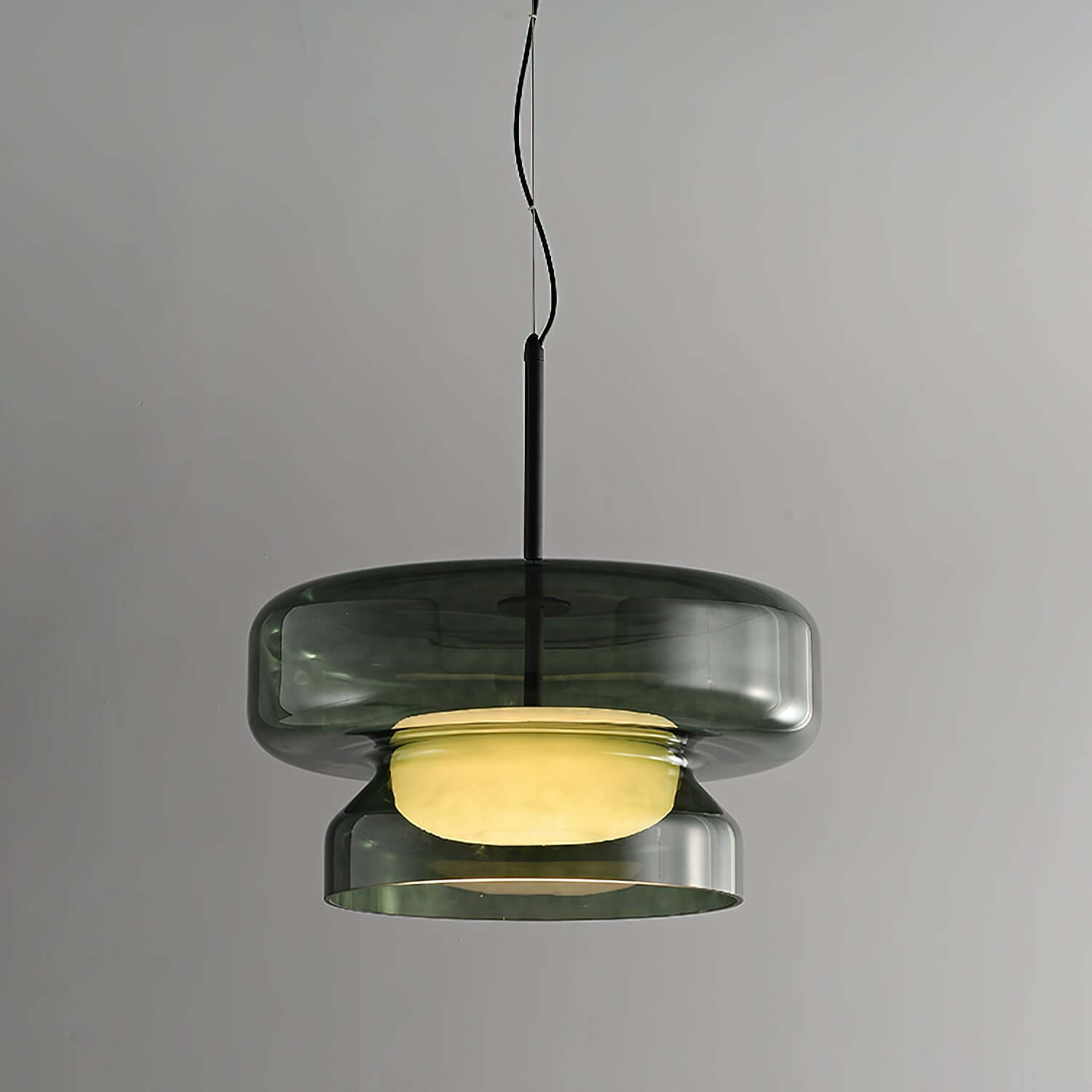 Bohemian Style Pendant Light - Glass & Metal LED