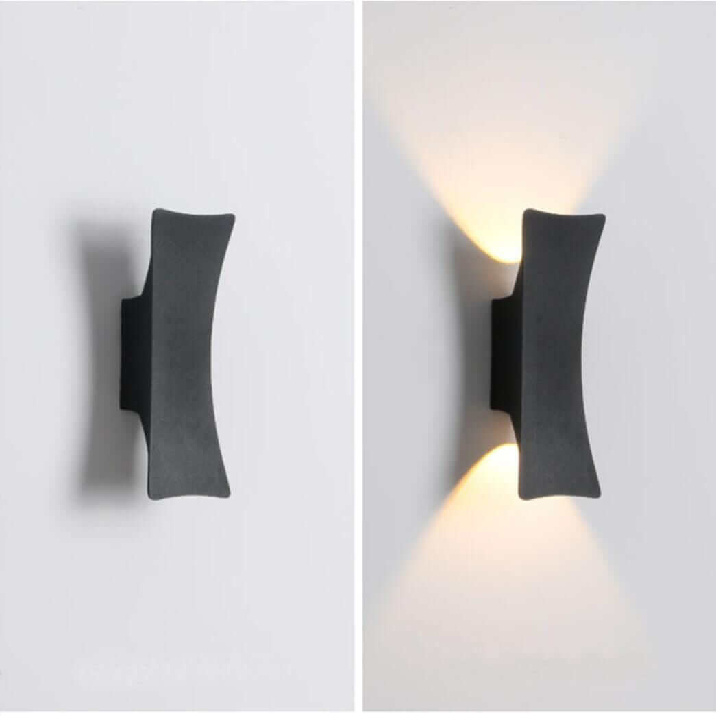 Modern Outdoor Wall Light - Oval & Rectangular Design