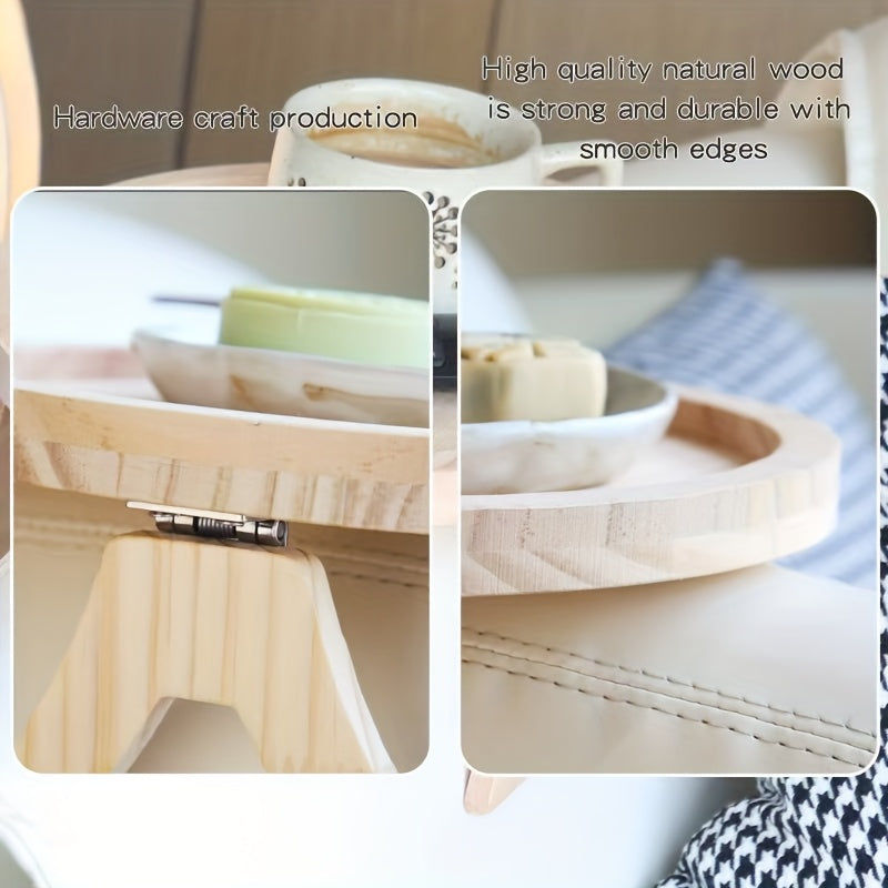 Practical Bamboo Tray – Compact and Handy for Sofa and Bed