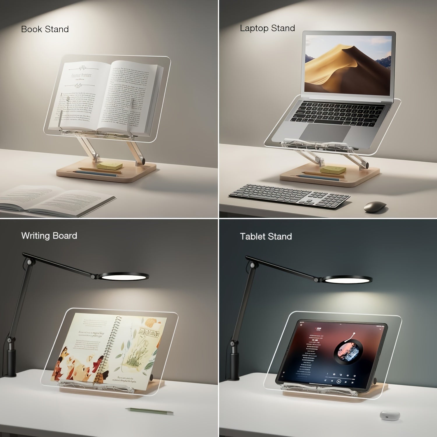 Ergonomic Acrylic Reading Stand – Adjustable and Stylish