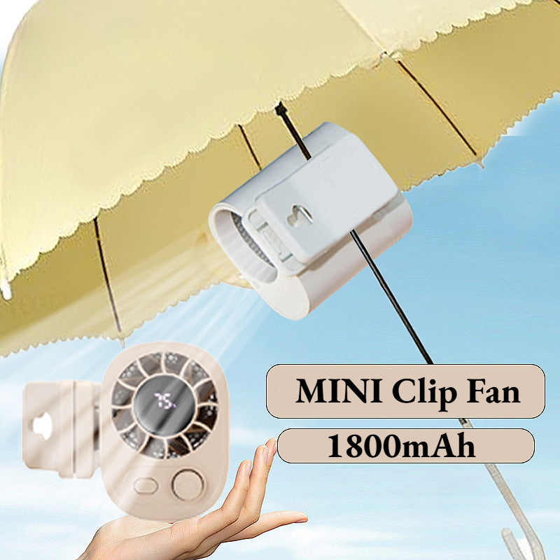 BreezeClip Mini Fan – Powerful Cooling, Anywhere and Anytime