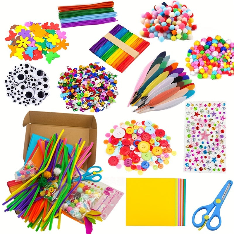 Creative DIY Craft Kit for Children – Educational Toy with Various Materials