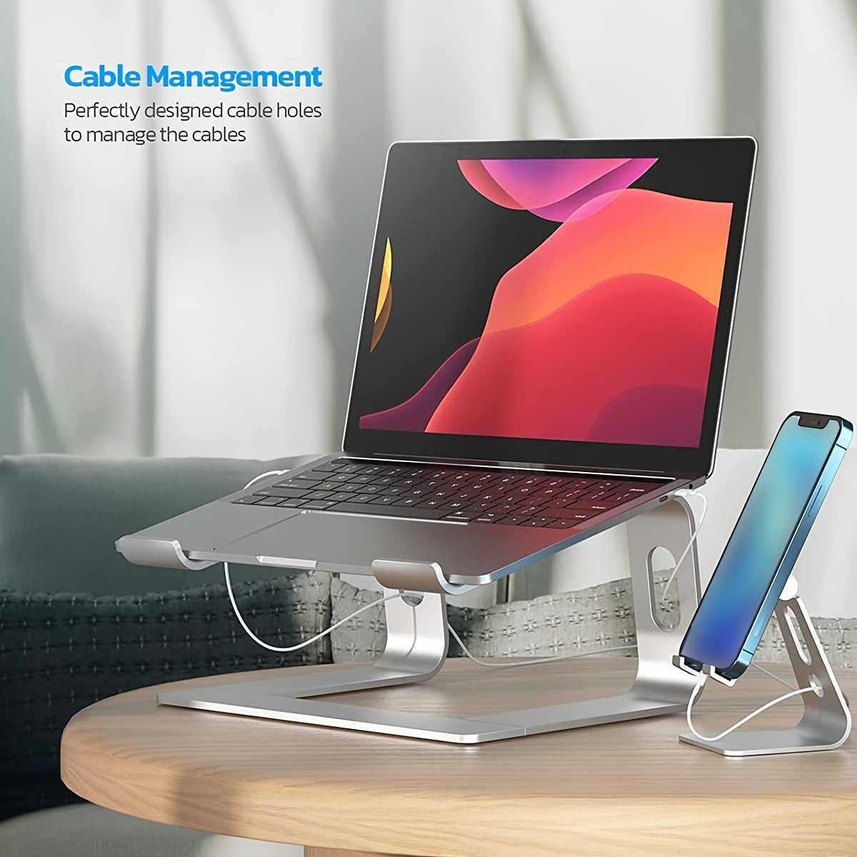 ErgoLift Laptop Stand – Elevated Working with Style and Stability