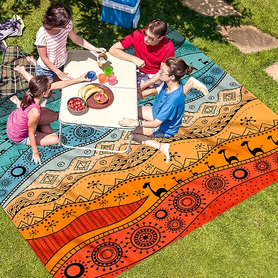 TropiComfort Oversized Beach Mat – Spacious, Durable, and Sand Resistant