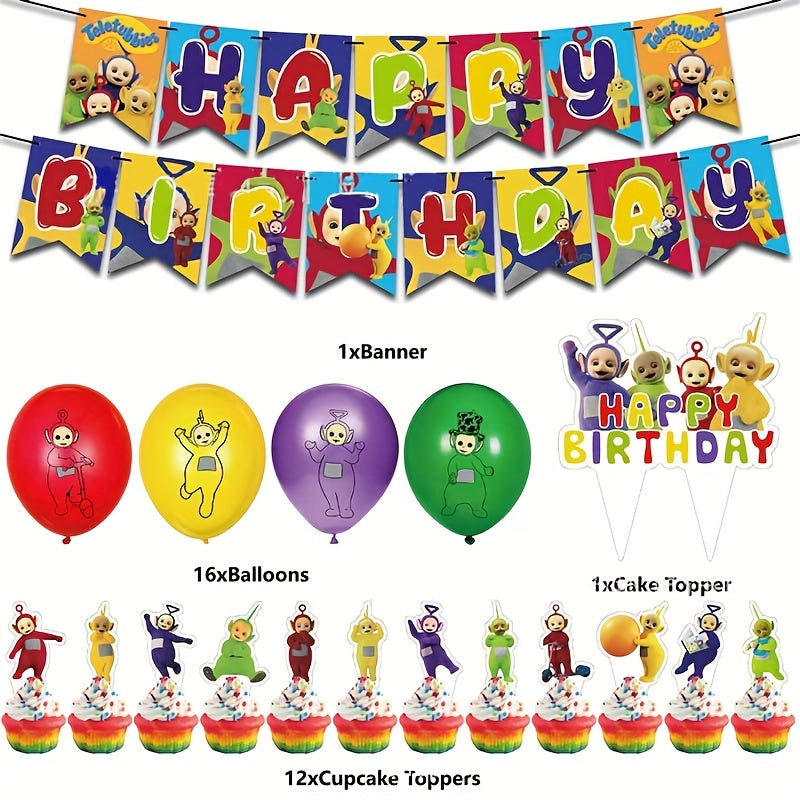 Teletubbies Birthday Party Set – Complete Decoration for a Joyful Celebration