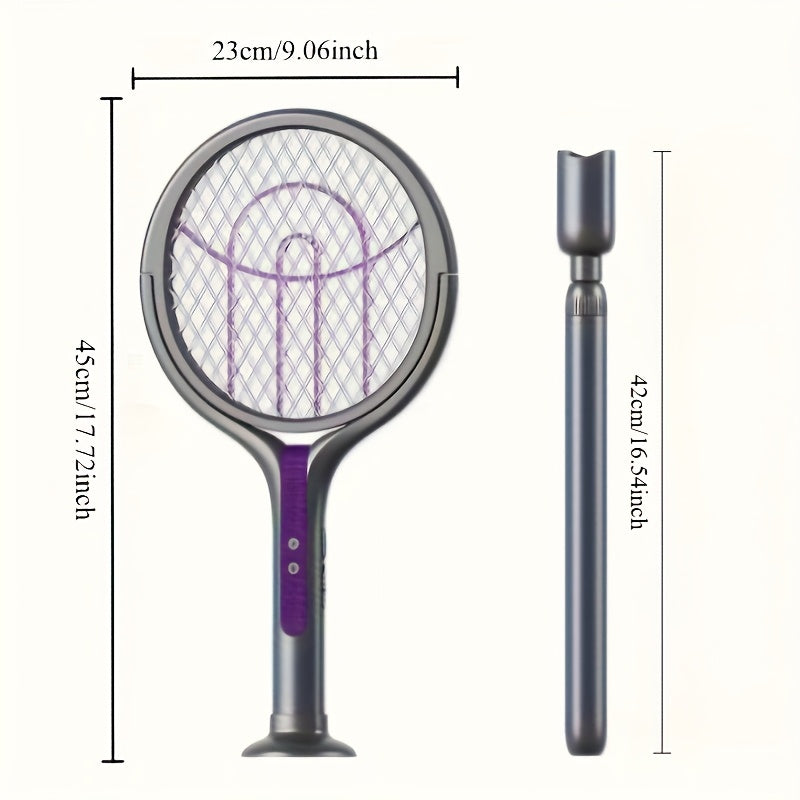 Foldable Electric Mosquito Zapper – Rechargeable with Extendable Handle