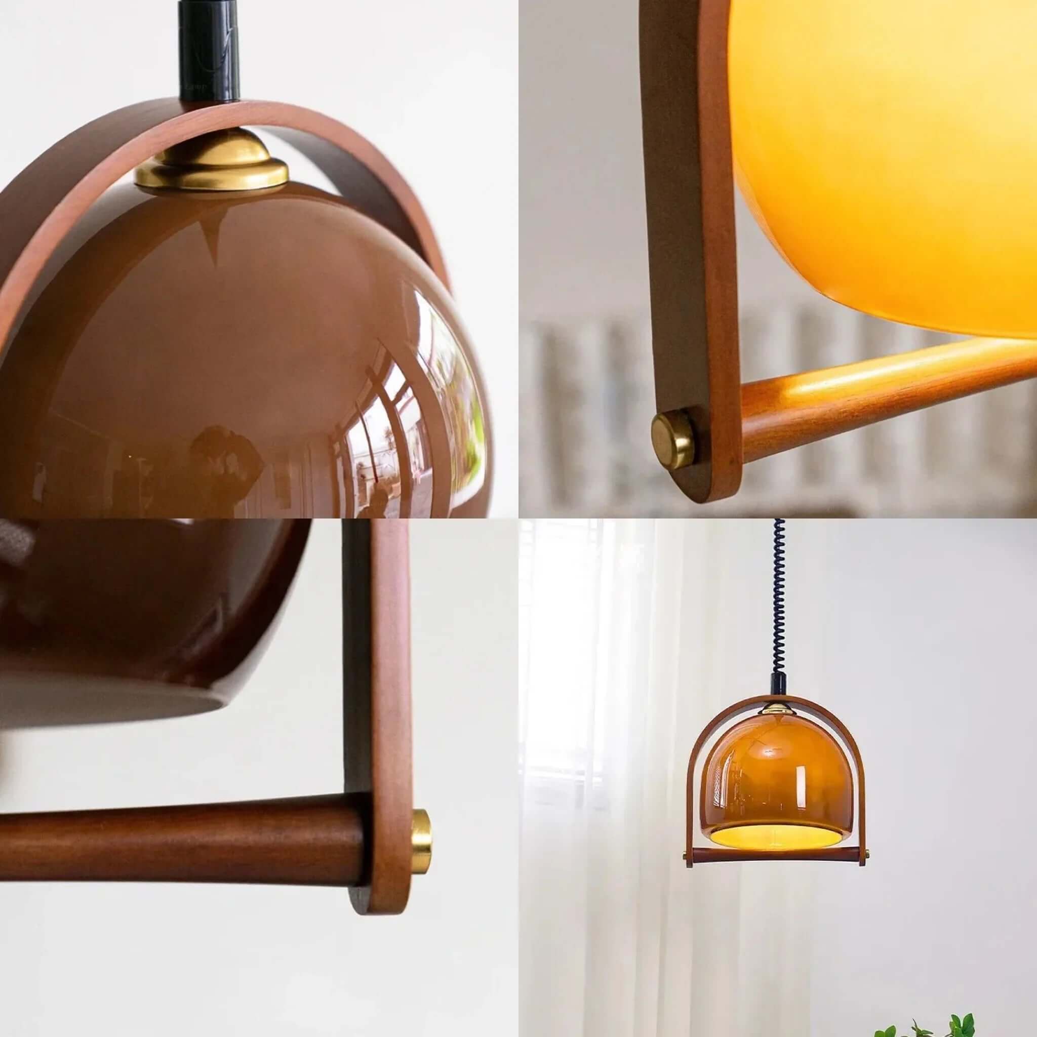 Wooden Pendant Light - Bauhaus Design