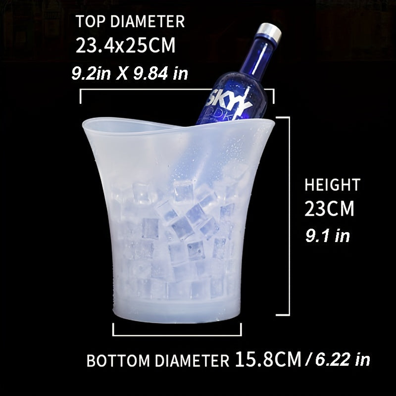 5L LED Illuminated Ice Bucket – Perfect for Champagne and Beer
