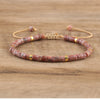 Braided Bracelet with 2.4 mm Natural Stone Beads – Seraphina