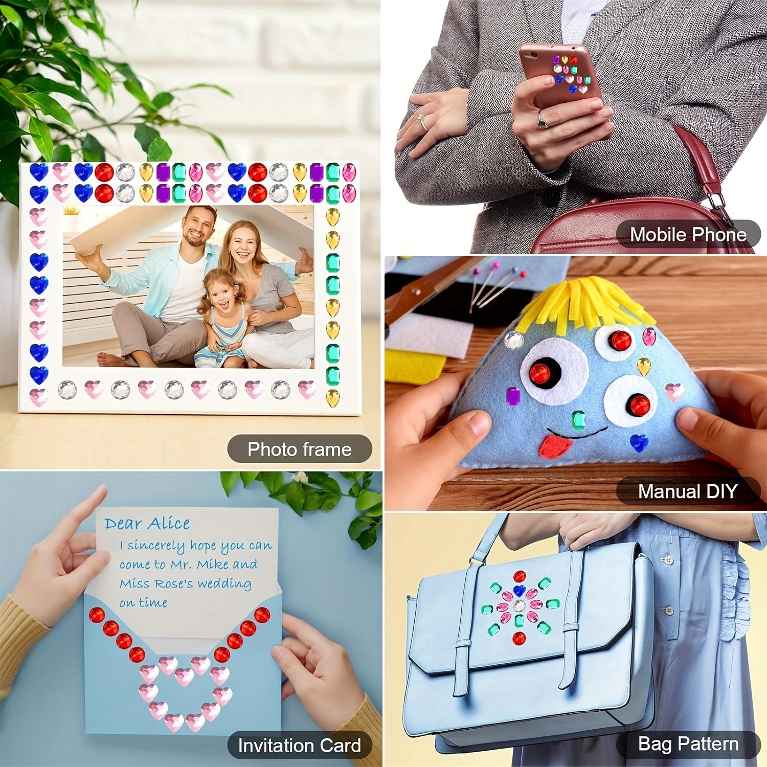 Decorative Acrylic Gems Set – Ideal for Parties and DIY Projects