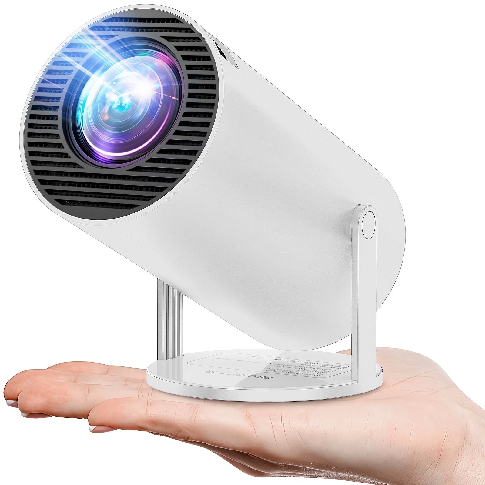 Smart Mini Projector - Portable 180° Rotatable Projector for Outdoor Movies and Streaming