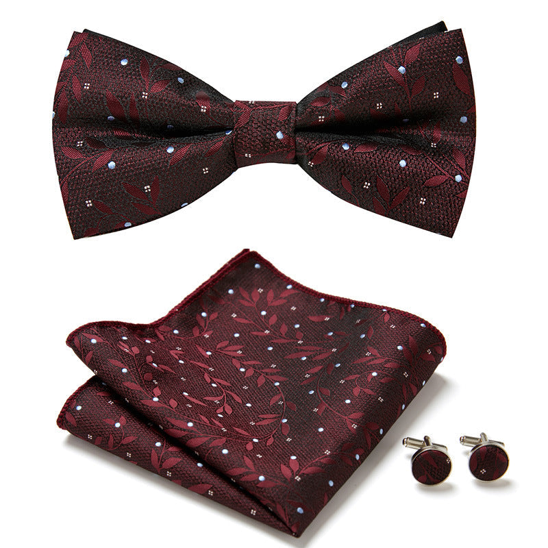 Three-Piece Set with Stylish Bow Ties