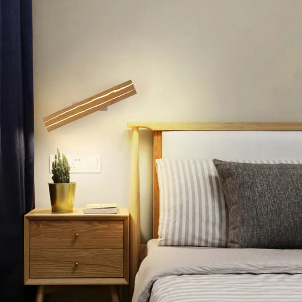 Modern Wall Lamp in the Shape of a Crack | Unique Crack-Shaped Wall Lamp Wood Pattern | Warm Light Effect | Contemporary Design | Natural Accent Wall Fixture | Suitable for Living Room, Bedroom, Hallway