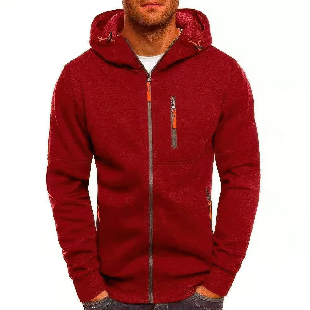 Comfortable Men's Hoodie Gilet with Zip