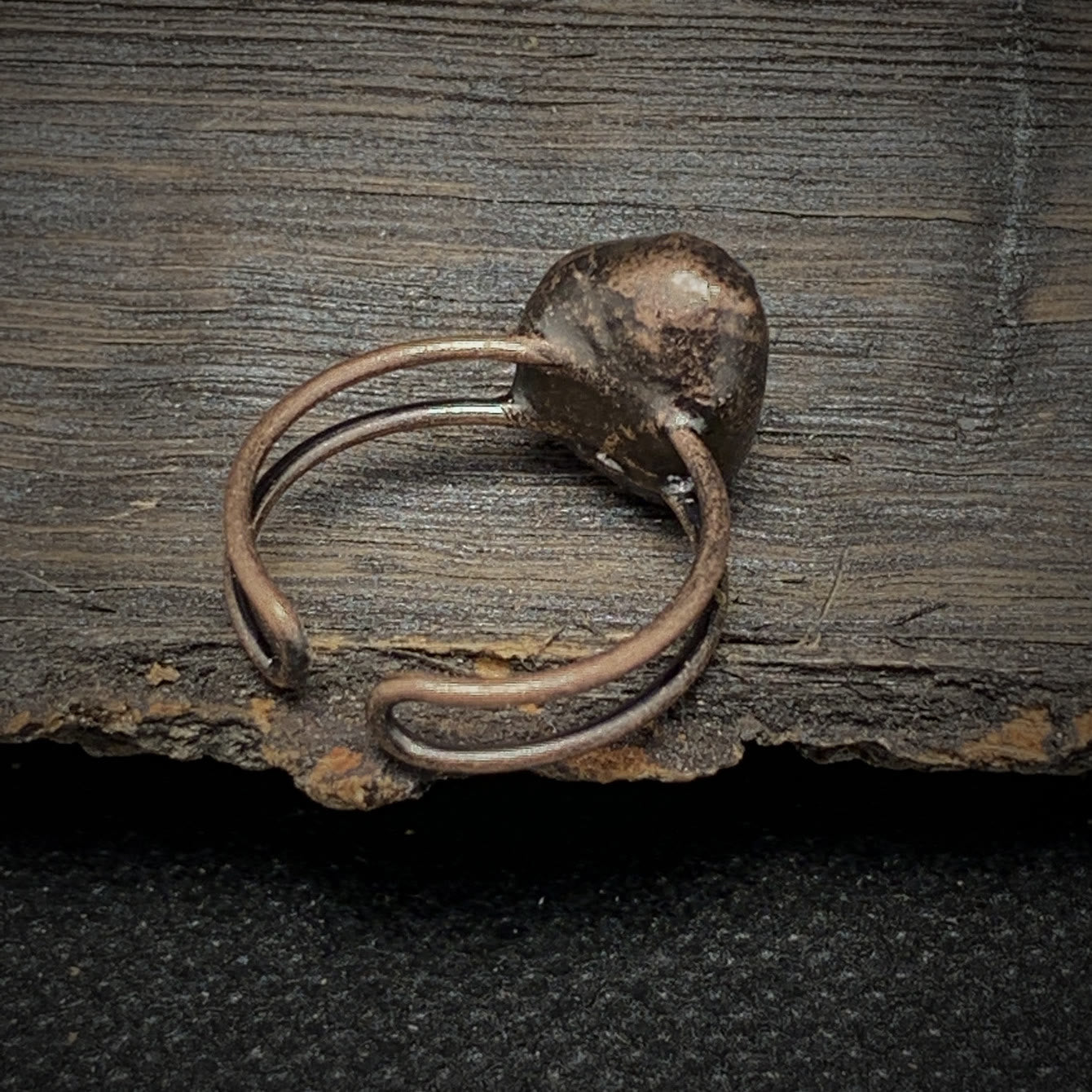 Natural Raw Stone Birth Ring – Selina