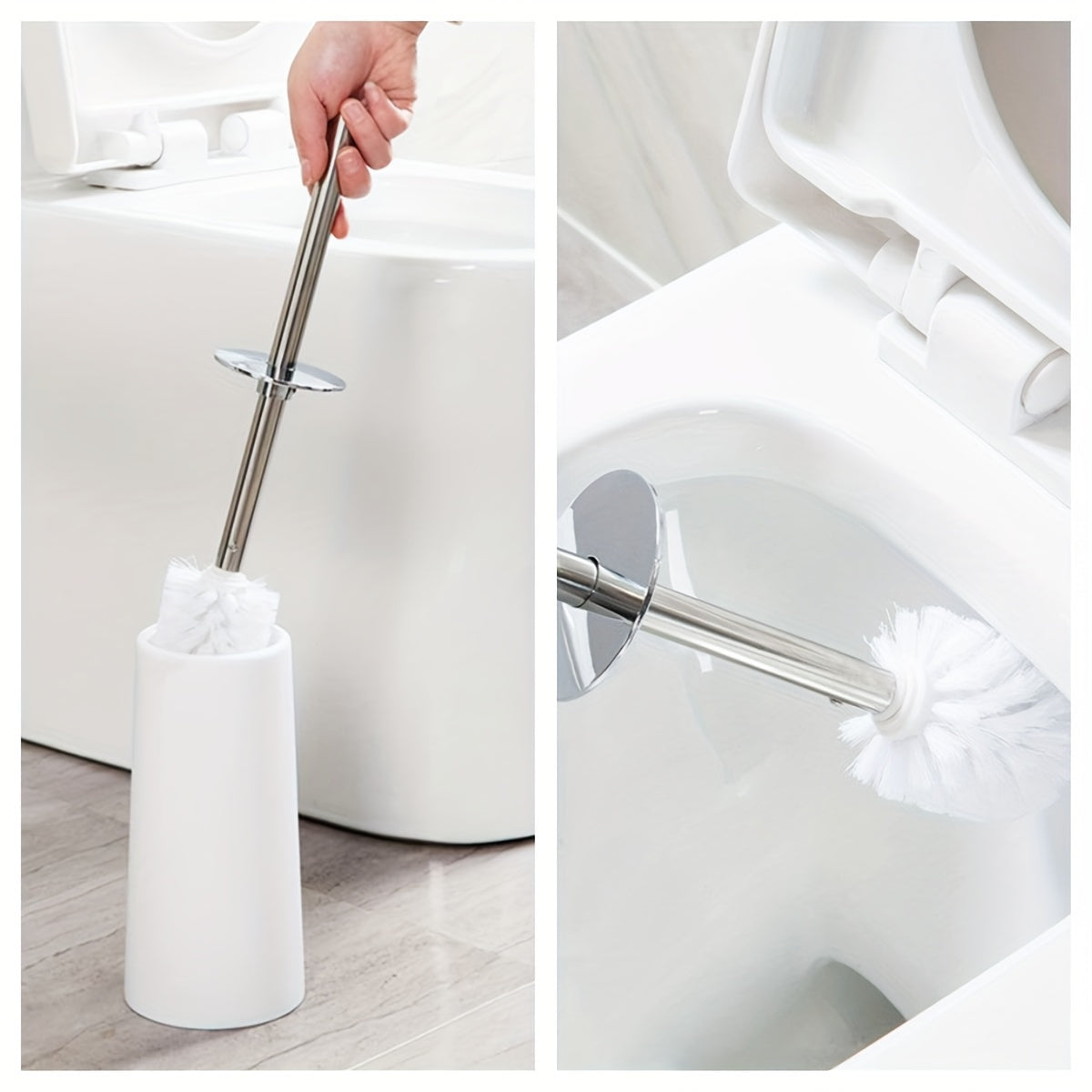 Minimalist Toilet Brush Set – Durable and Handy for Bathroom Use