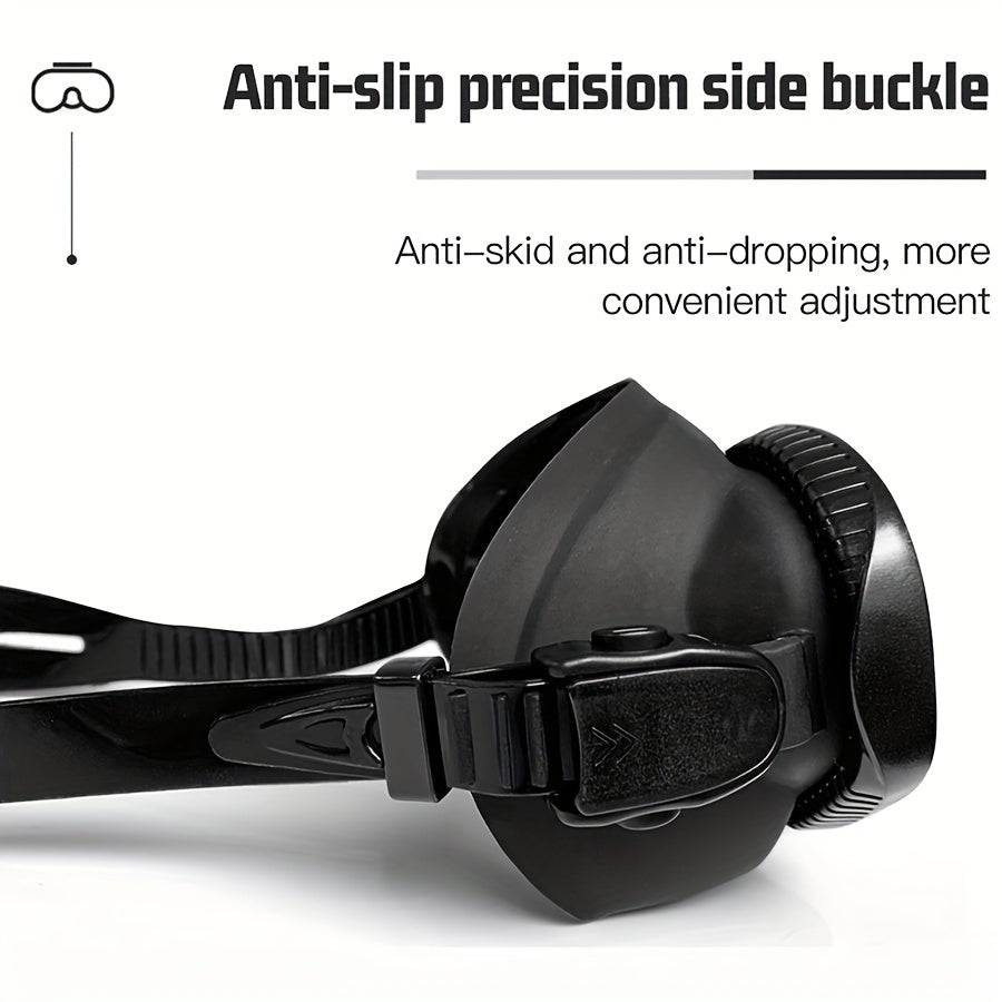 Tempered Diving Mask with Storage Case - Dive Goggles with Anti-Fog and Camera Mount