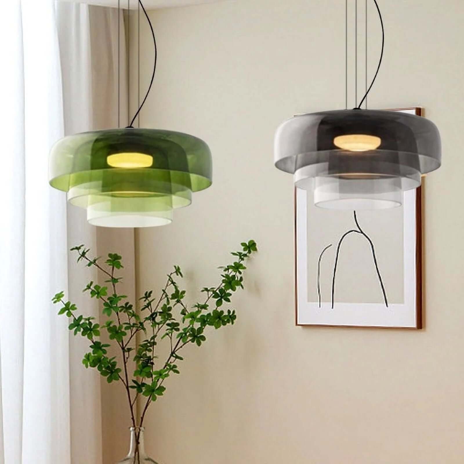 Norwegian Glass Pendant Lamp - Unique Design