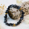 Stylish Bracelet Made of Natural Stones and Crystal Beads - Celine