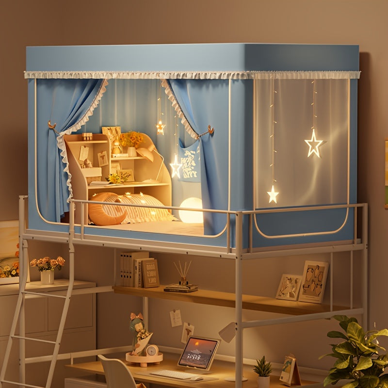 StarryBunk Adjustable Bunk Bed - Cozy & Protected with Mosquito Net