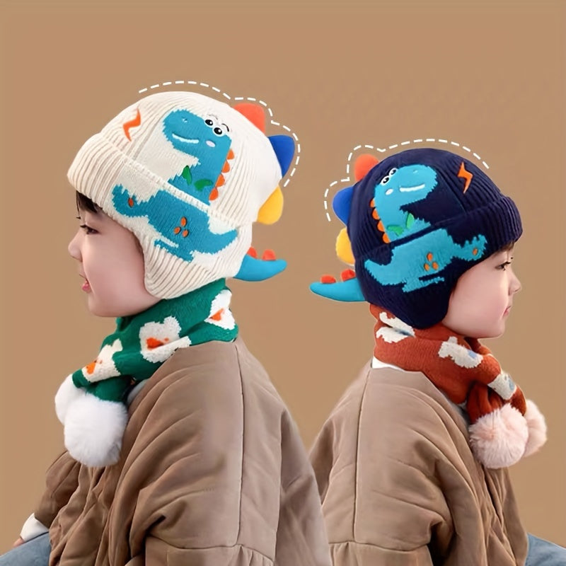 Dino Winter Hat for Children - For Playful Warmth