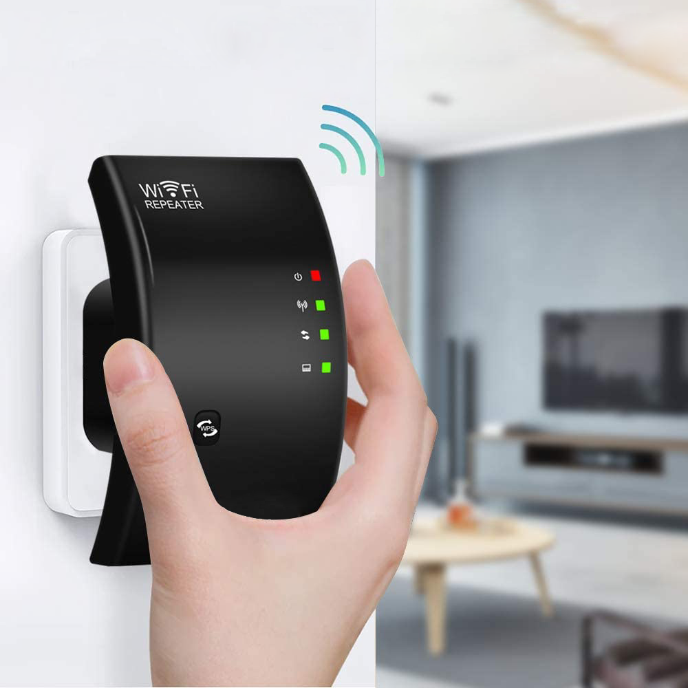 Wireless WiFi Signal Booster – Reliable Internet Extension for Home and Office